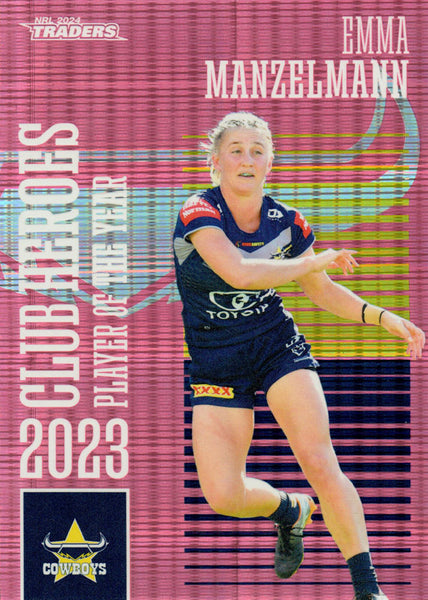 2024 NRL Traders - Club Heroes Pink - CHP 16 - Emma Manzelmann - 117/250