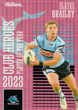 2024 NRL Traders - Club Heroes Pink - CHP 06 - Blayke Brailey - 118/250