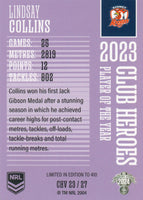 2024 NRL Traders - Club Heroes Violet - CHV 23 - Lindsay Collins - Sydney Roosters