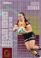 2024 NRL Traders - Club Heroes Violet - CHV 02 - Mariah Denman - Brisbane Broncos