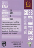 2024 NRL Traders - Club Heroes Violet - CHV 01 - Payne Haas - Brisbane Broncos