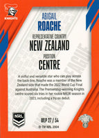 2024 NRL Traders - World In League Parallel - WLP 27 - Abigail Roache - Newcastle Knights