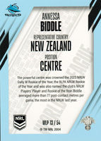 2024 NRL Traders - World In League Parallel - WLP 13 - Annessa Biddle - Cronulla-Sutherland Sharks