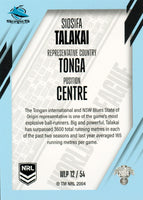 2024 NRL Traders - World In League Parallel - WLP 12 - Siosifa Talakai - Cronulla-Sutherland Sharks