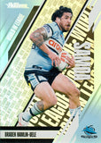 2024 NRL Traders - World In League Parallel - WLP 11 - Braden Hamlin-Uele - Cronulla-Sutherland Sharks