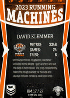 2024 NRL Traders - Running Machines - RM 17 - David Klemmer - 002/117