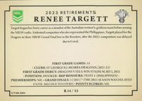 2024 NRL Traders - Retirements - R 14 - Renee Targett - St. George-Illawarra Dragons