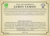 2024 NRL Traders - Retirements - R 13 - James Tamou - Wests Tigers