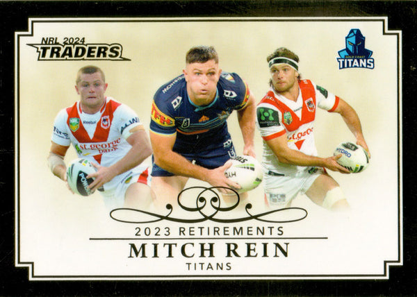 2024 NRL Traders - Retirements - R 09 - Mitch Rein - Gold Coast Titans