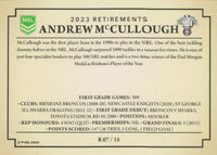 2024 NRL Traders - Retirements - R 07 - Andrew Mccullough - St. George-Illawarra Dragons