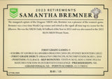 2024 NRL Traders - Retirements - R 01 - Samantha Bremner - Sydney Roosters