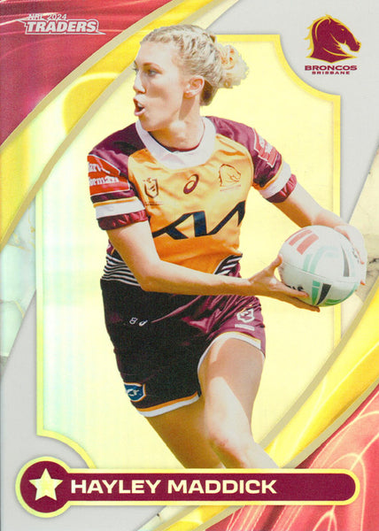 2024 NRL Traders - NRL Women - W 05 - Hayley Maddick - Brisbane Broncos