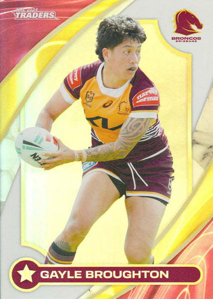 2024 NRL Traders - NRL Women - W 03 - Gayle Broughton - Brisbane Broncos