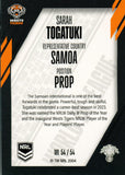 2024 NRL Traders - World In League - WL 54 - Sarah Togatuki - Wests Tigers