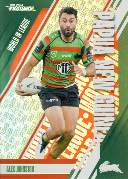 2024 NRL Traders - World In League - WL 39 - Alex Johnston - South Sydney Rabbitohs