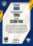 2024 NRL Traders - World In League - WL 36 - Shannon Muru - Parramatta Eels