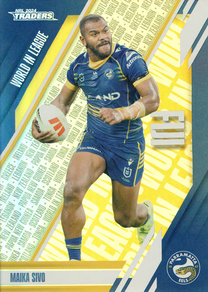 2024 NRL Traders - World In League - WL 33 - Maika Sivo - Parramatta Eels