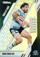 2024 NRL Traders - World In League - WL 11 - Braden Hamlin-Uele - Cronulla-Sutherland Sharks