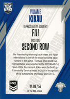 2024 NRL Traders - World In League - WL 09 - Viliame Kikau - Canterbury-Bankstown Bulldogs