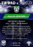 2024 NRL Traders - Sword & Shield - SS 31 - Shaun Johnson - New Zealand Warriors