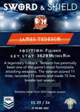 2024 NRL Traders - Sword & Shield - SS 29 - James Tedesco - Sydney Roosters