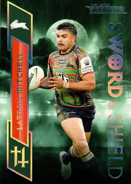 2024 NRL Traders - Sword & Shield - SS 25 - Latrell Mitchell - South Sydney Rabbitohs