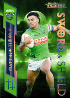 2024 NRL Traders - Sword & Shield - SS 03 - Matthew Timoko - Canberra Raiders