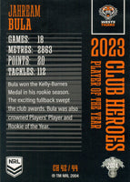 2024 NRL Traders - Club Heroes - CH 42 - Jahream Bula - Wests Tigers