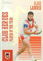 2024 NRL Traders - Club Heroes - CH 34 - Blake Lawrie - St. George-Illawarra Dragons