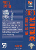 2024 NRL Traders - Club Heroes - CH 23 - Tamika Upton - Newcastle Knights