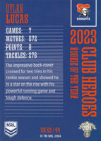 2024 NRL Traders - Club Heroes - CH 22 - Dylan Lucas - Newcastle Knights