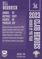 2024 NRL Traders - Club Heroes - CH 20 - Will Warbrick - Melbourne Storm