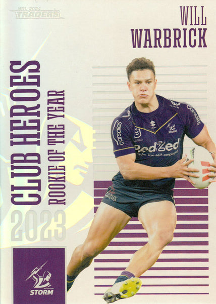2024 NRL Traders - Club Heroes - CH 20 - Will Warbrick - Melbourne Storm