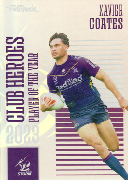 2024 NRL Traders - Club Heroes - CH 19 - Xavier Coates - Melbourne Storm