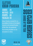 2024 NRL Traders - Club Heroes - CH 15 - Alofiana Khan-Pereira - Gold Coast Titans