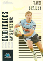 2024 NRL Traders - Club Heroes - CH 09 - Blayke Brailey - Cronulla-Sutherland Sharks