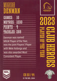 2024 NRL Traders - Club Heroes - CH 03 - Mariah Denman - Brisbane Broncos