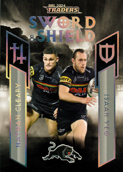 2024 NRL Traders - Sword & Shield Team - SST 12 - Nathan Cleary & Isaah Yeo - Penrith Panthers