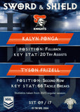 2024 NRL Traders - Sword & Shield Team - SST 09 - Kalyn Ponga & Tyson Frizell - Newcastle Knights