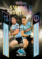 2024 NRL Traders - Sword & Shield Team - SST 04 - Nicholas Hynes & Cameron Mcinnes - Cronulla-Sutherland Sharks