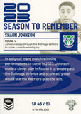 2024 NRL Traders - Season To Remember  - SR 46 - Shaun Johnson - New Zealand Warriors