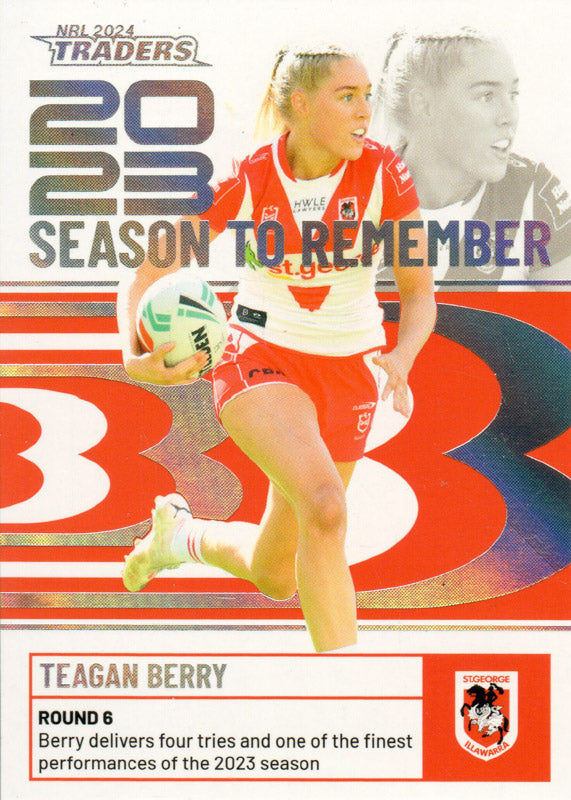 2024 NRL Traders - Season To Remember - SR 42 - Teagan Berry - St. Geo ...