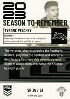 2024 NRL Traders - Season To Remember  - SR 36 - Tyrone Peachey - Penrith Panthers