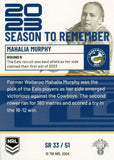 2024 NRL Traders - Season To Remember  - SR 33 - Mahalia Murphy - Parramatta Eels