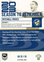 2024 NRL Traders - Season To Remember  - SR 31 - Mitchell Moses - Parramatta Eels