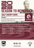 2024 NRL Traders - Season To Remember  - SR 19 - Daly Cherry-Evans - Manly-Warringah Sea Eagles