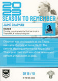 2024 NRL Traders - Season To Remember  - SR 18 - Jaime Chapman - Gold Coast Titans