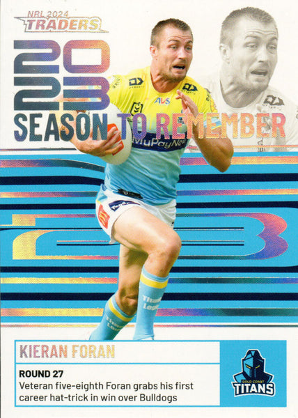 2024 NRL Traders - Season To Remember  - SR 17 - Kieran Foran - Gold Coast Titans