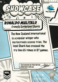 2024 NRL Traders - Showcase - S 05 - Ronaldo Mulitalo - Cronulla-Sutherland Sharks