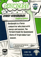 2024 NRL Traders - Showcase - S 03 - Corey Horsburgh - Canberra Raiders